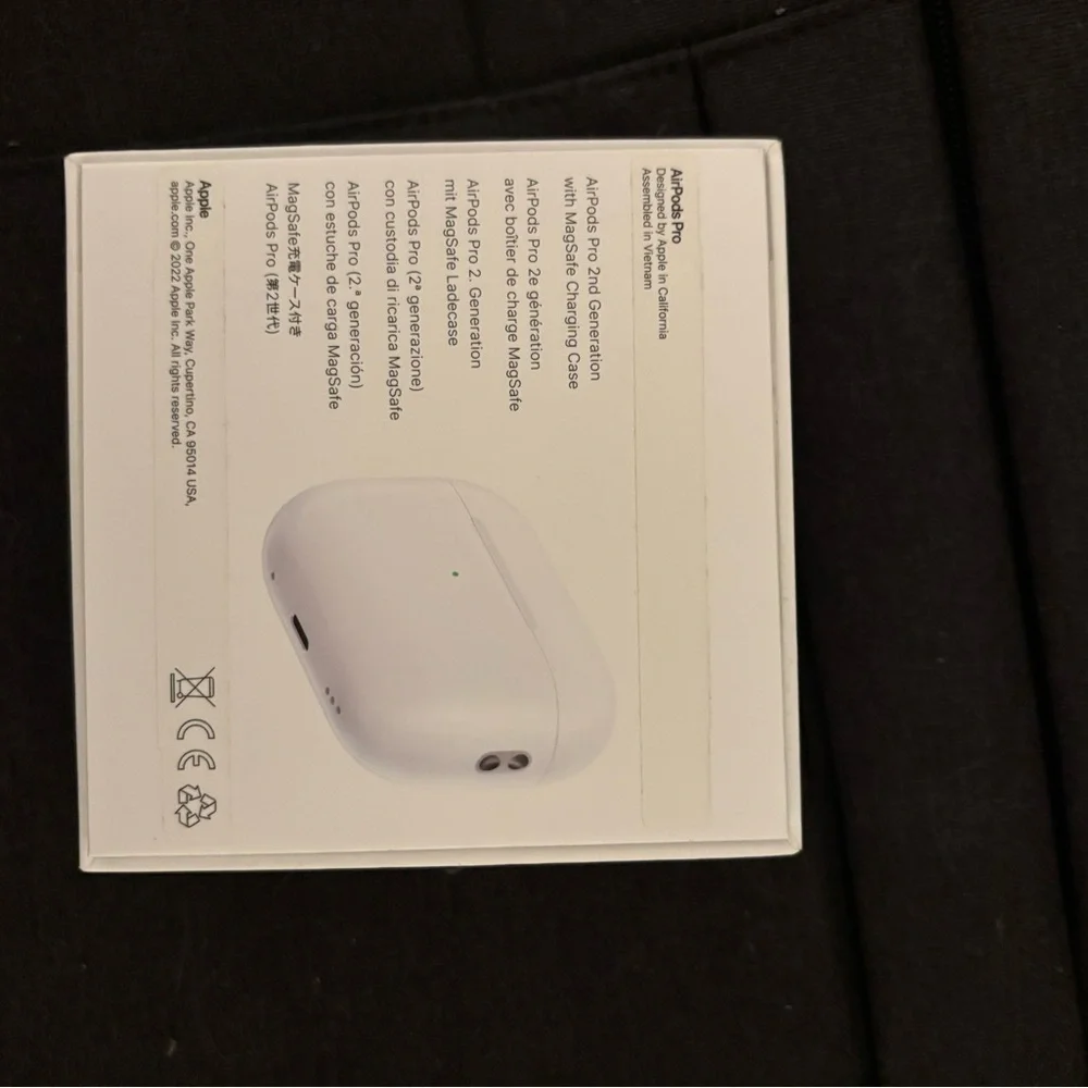 Apple AirPods Pro 2nd Generation with White Charging Case